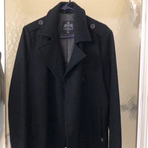Small black peacoat by express